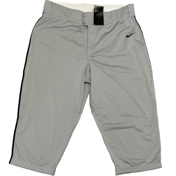 Men’s Women’s Team Nike 2XL Baseball Softball Knickers Pants Gray Elastic Waist - Picture 3 of 9